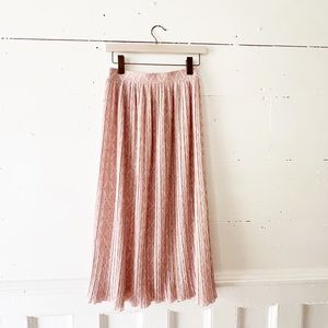 Vintage Peddleton pleated pink skirt size 14